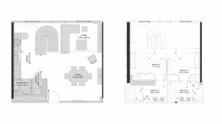 Apartment floor plan, 2 bedrooms in THE PAD No. 11010